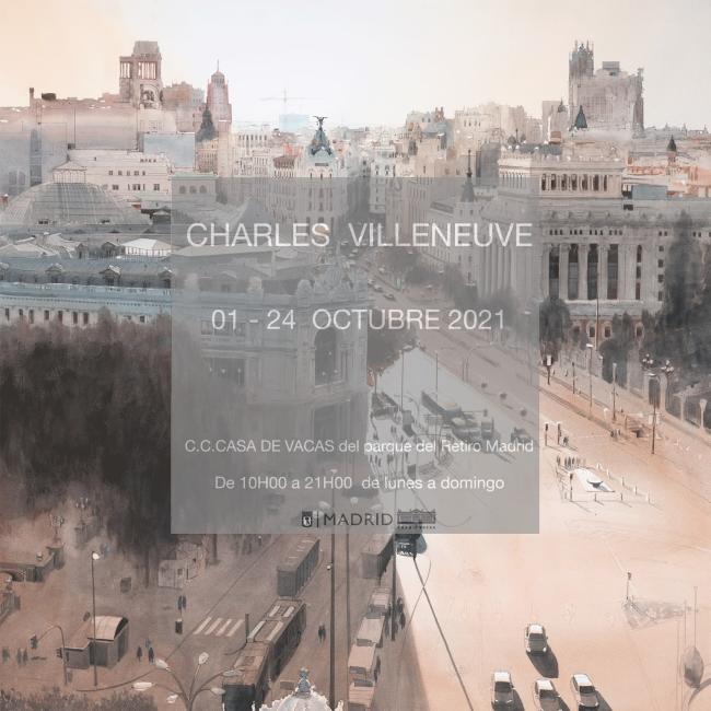 Cartel de la exposición en Casa de Vacas en el parque del Retiro de Madrid